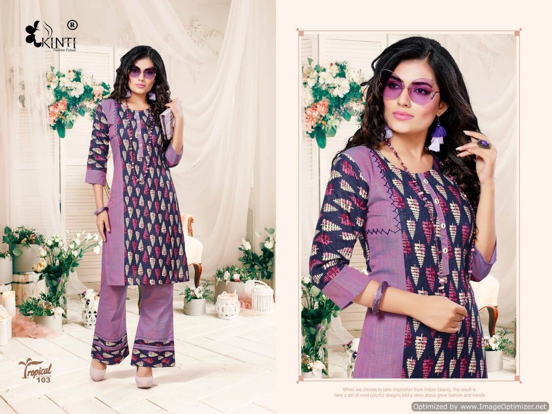 Tropical By Fashion Talk Party Wear Kurti With Pant Collection