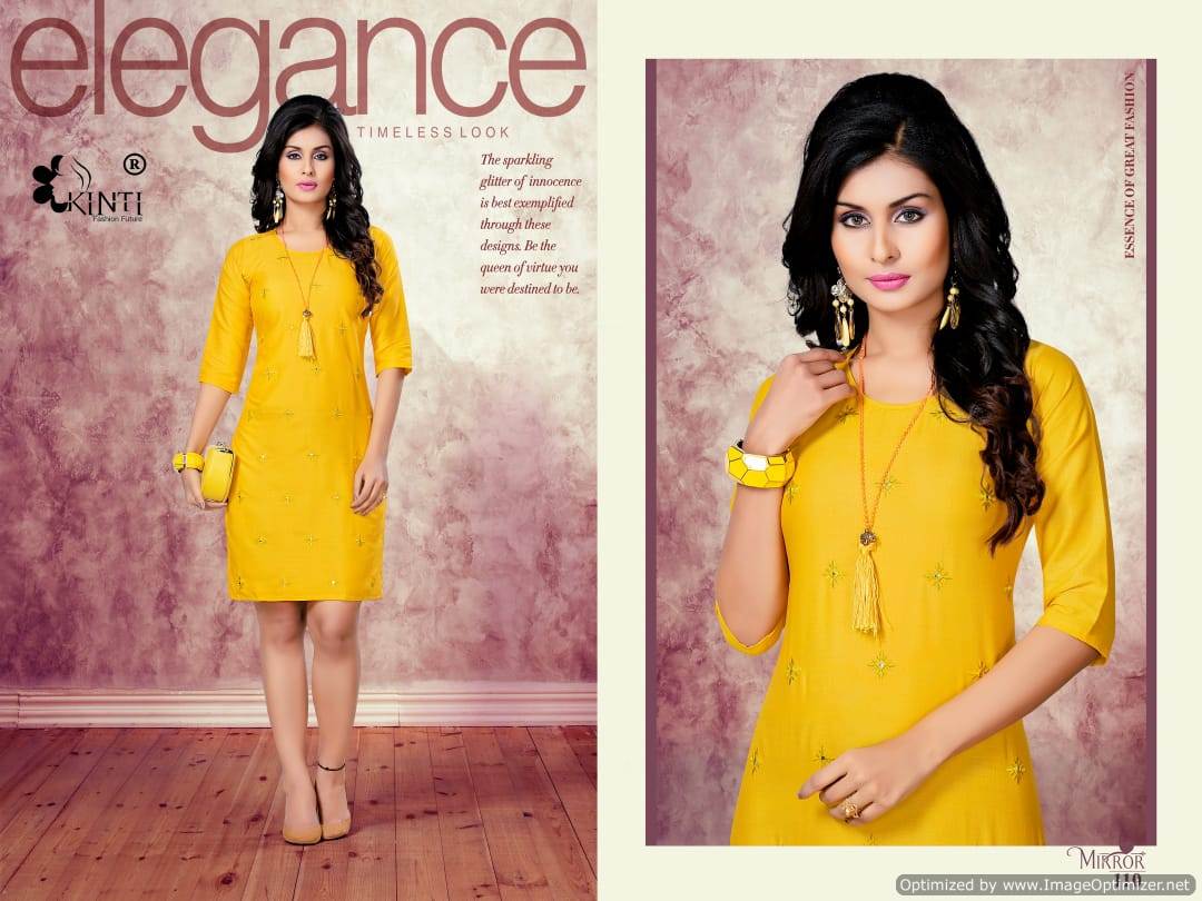 Mirror Kinti Printed Kurtis Catalogue