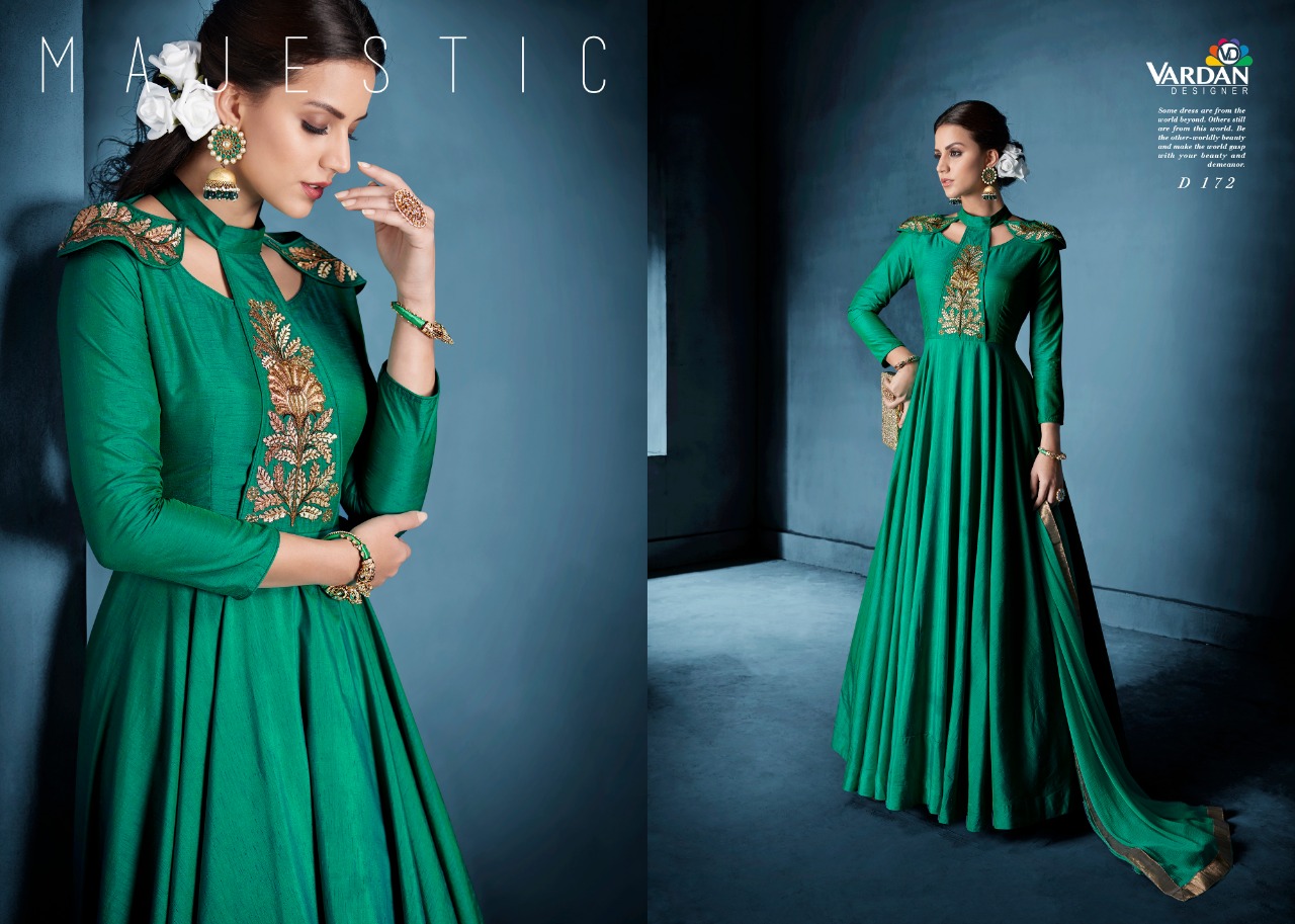 Navya Vol 8 By Vardan Designer Long Party Wear Gown Catalogue