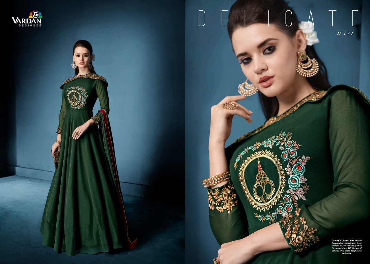 Navya Vol 8 By Vardan Designer Long Party Wear Gown Catalogue