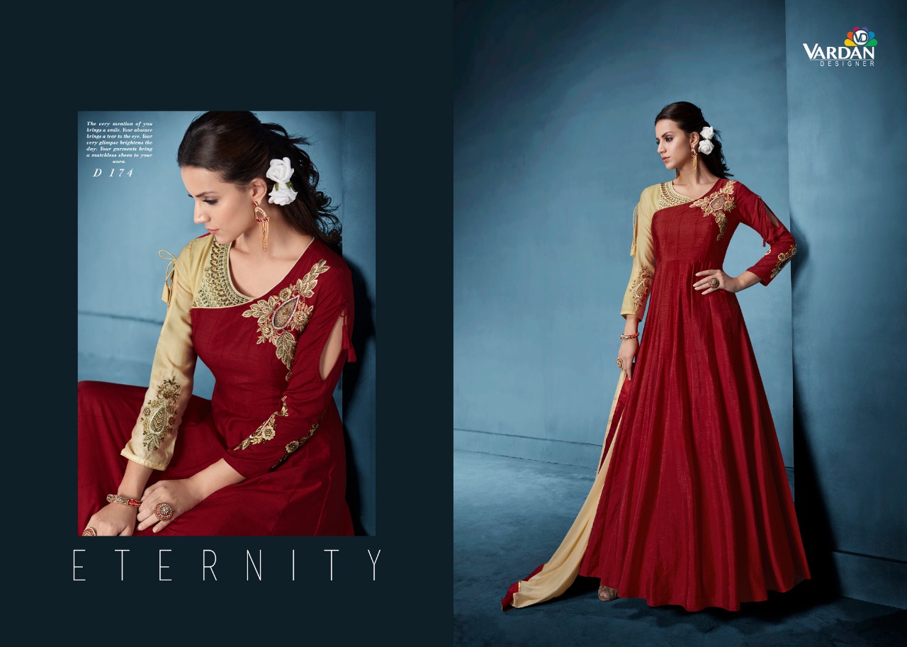 Navya Vol 8 By Vardan Designer Long Party Wear Gown Catalogue