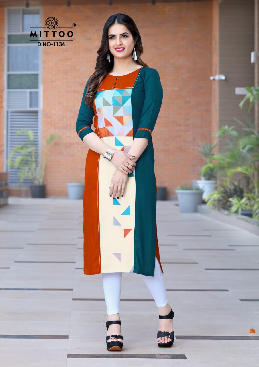Palak Vol : Nx By Mittoo Causal Wear Designer Kurti Collections