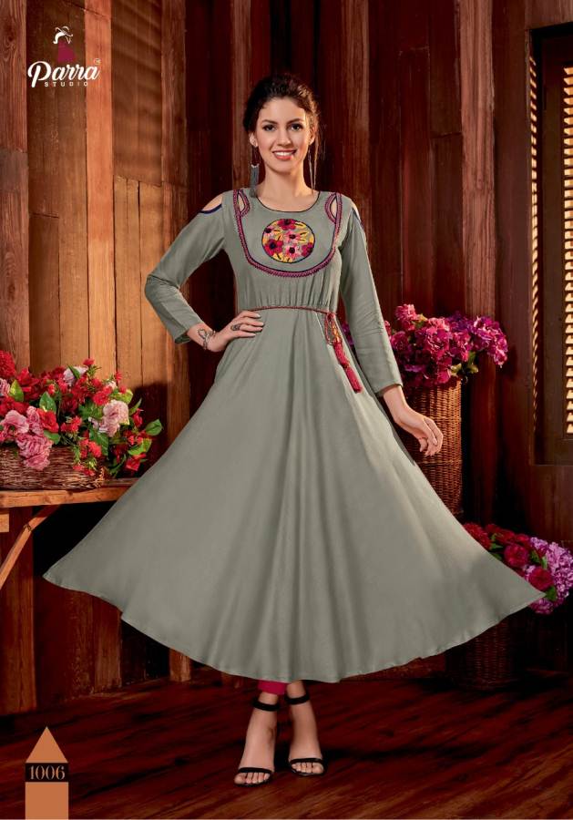 Rabeya By Parra Studio Designer Anarkali Kurtis Collections