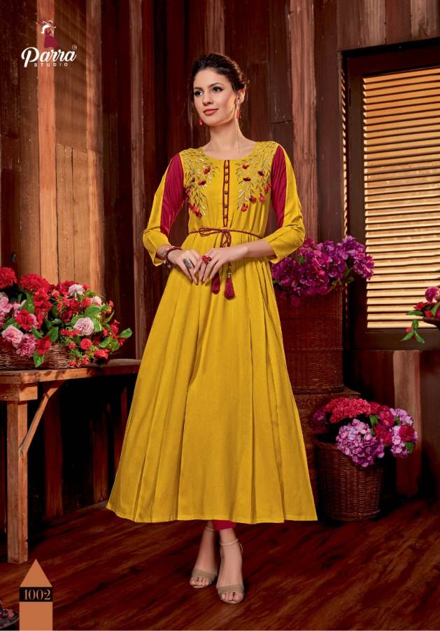 Rabeya By Parra Studio Designer Anarkali Kurtis Collections