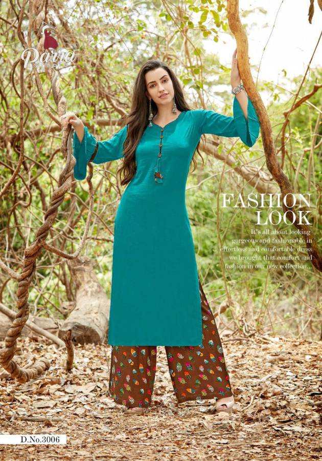 Zurri  Vol 3 Parra Studio Printed  Kurti With Plazzo Catalogue