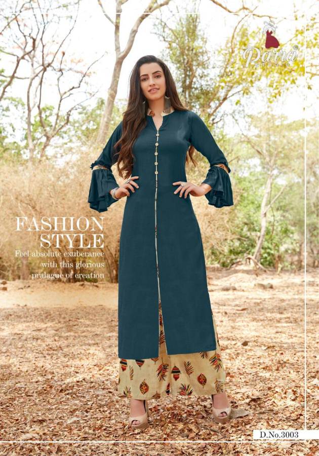 Zurri  Vol 3 Parra Studio Printed  Kurti With Plazzo Catalogue
