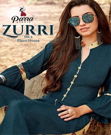 Zurri  Vol 3 Parra Studio Printed  Kurti With Plazzo Catalogue