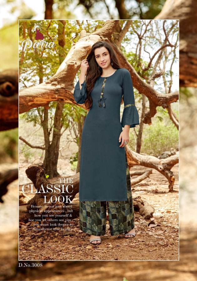 Zurri  Vol 3 Parra Studio Printed  Kurti With Plazzo Catalogue