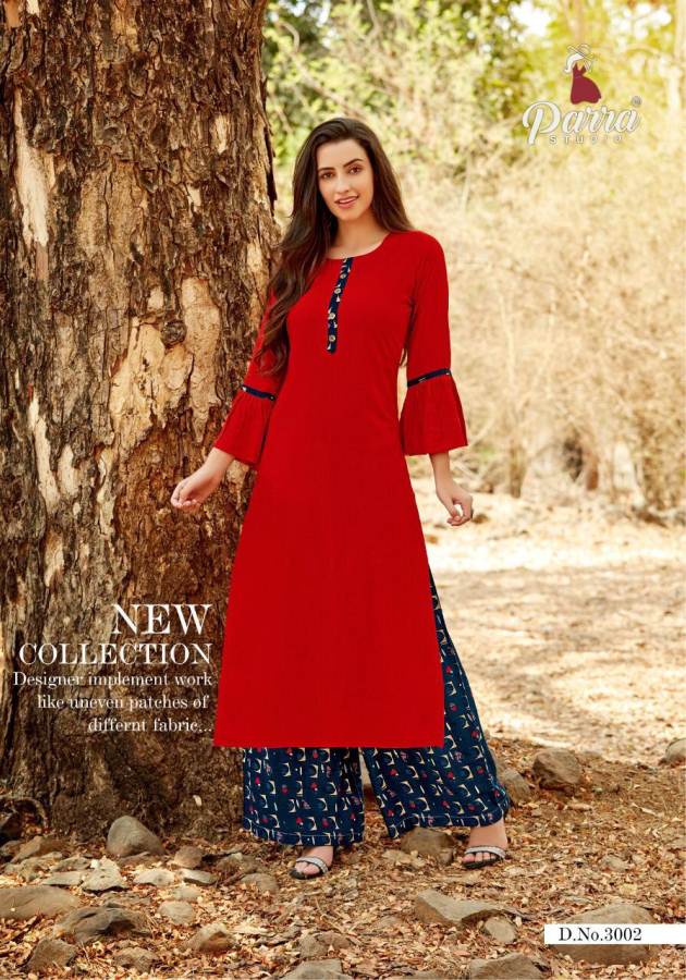 Zurri  Vol 3 Parra Studio Printed  Kurti With Plazzo Catalogue