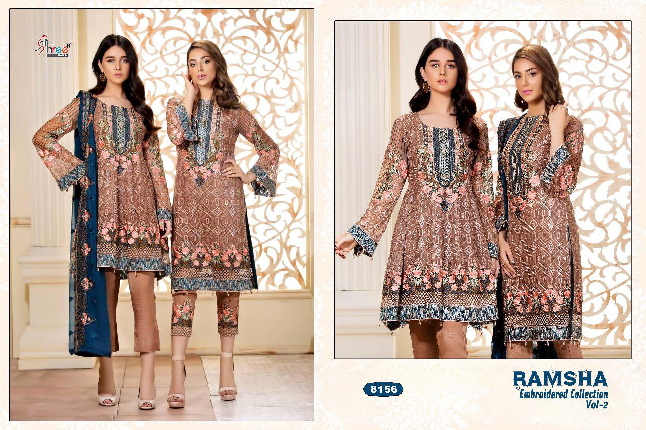 Shree Fabs By Ramsha Embroidered 2 Pakistani Salwar Suit Catalogue