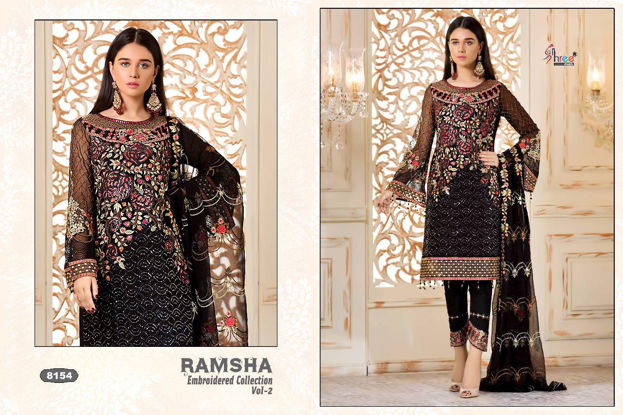 Shree Fabs By Ramsha Embroidered 2 Pakistani Salwar Suit Catalogue