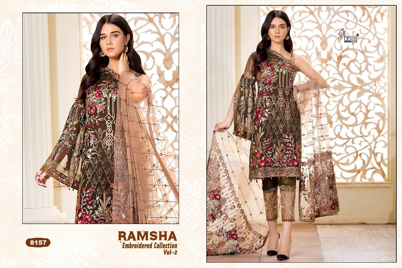Shree Fabs By Ramsha Embroidered 2 Pakistani Salwar Suit Catalogue