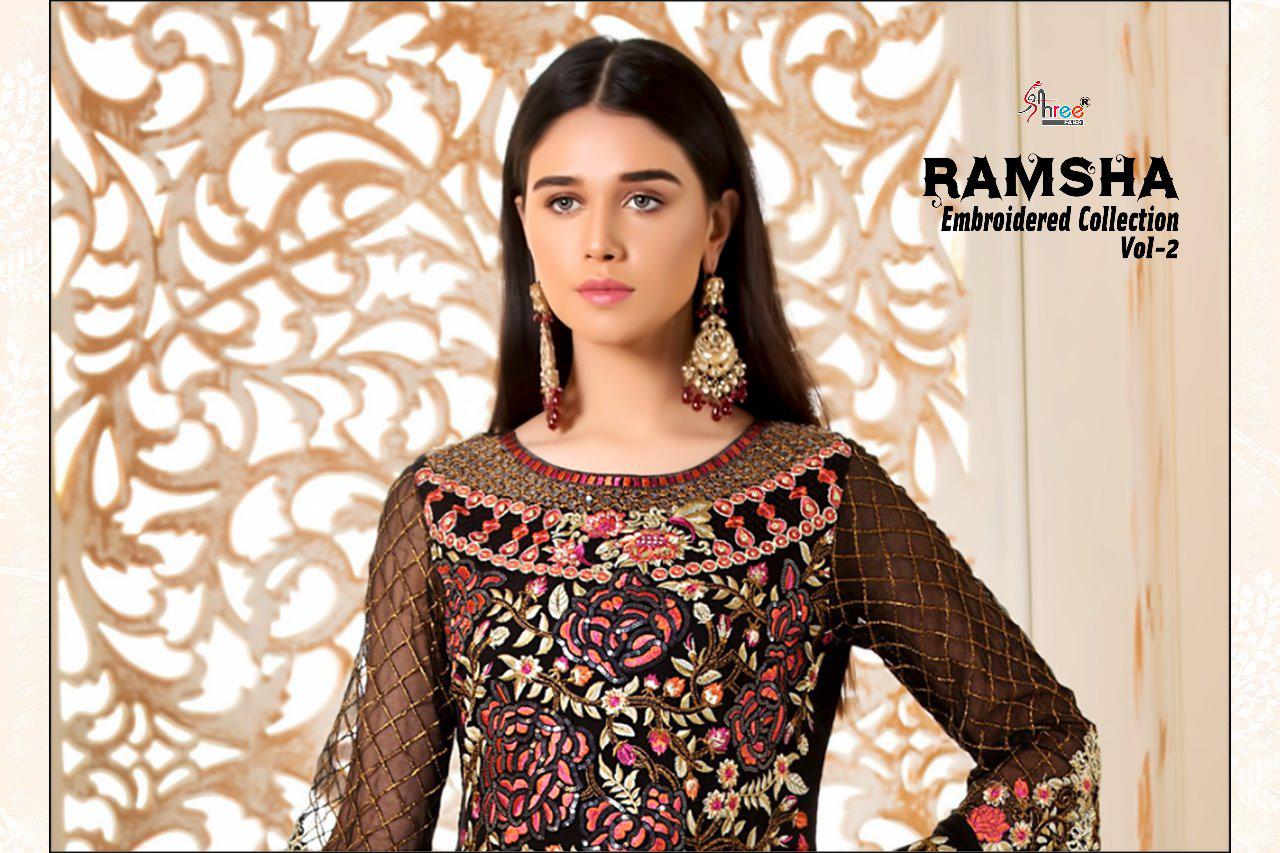 Shree Fabs By Ramsha Embroidered 2 Pakistani Salwar Suit Catalogue