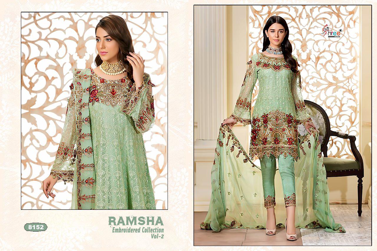 Shree Fabs By Ramsha Embroidered 2 Pakistani Salwar Suit Catalogue
