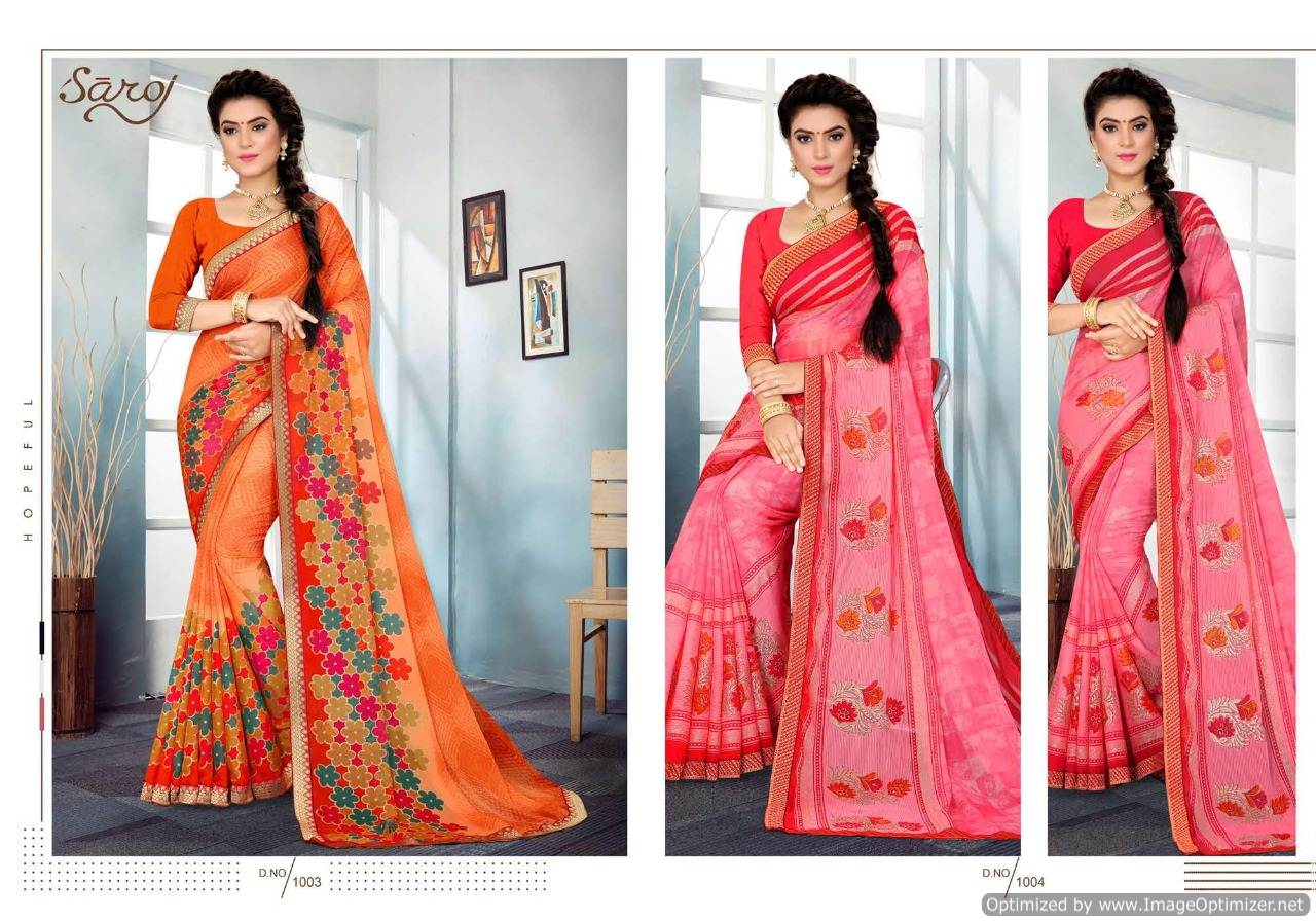 Nargis Saroj  Printed Sarees Catalogue