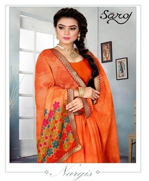 Nargis Saroj  Printed Sarees Catalogue