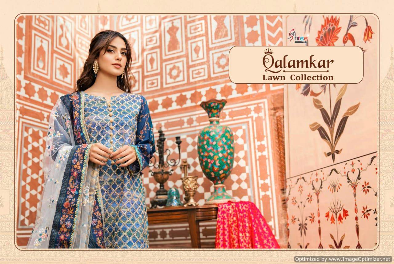 Qalamkar Lawn Collection By Shree Fabs Pakistani Salwar Kameez