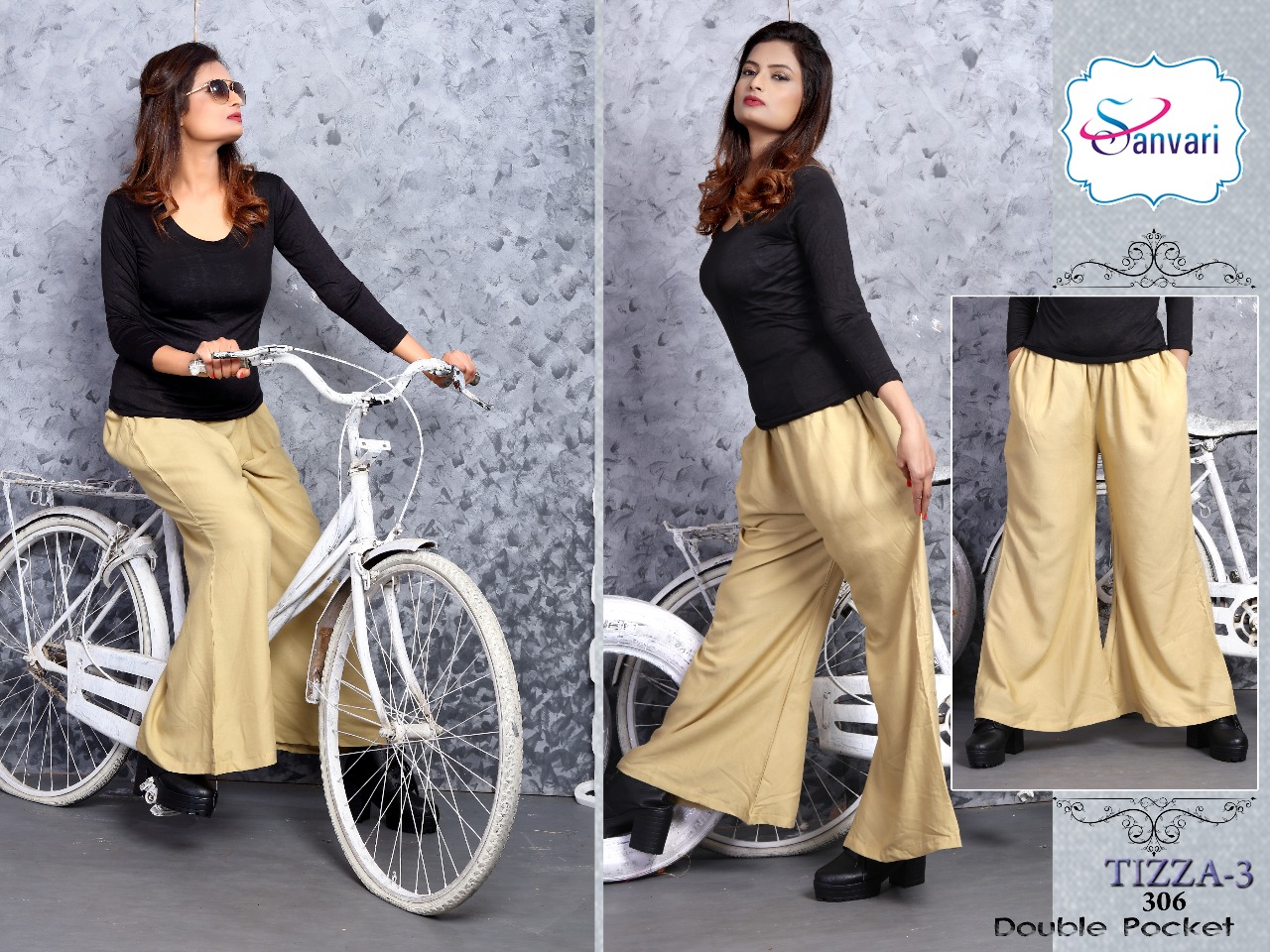 Tizza Vol 3 By Sanavri Fashion Rayon Palazzo Catalogue