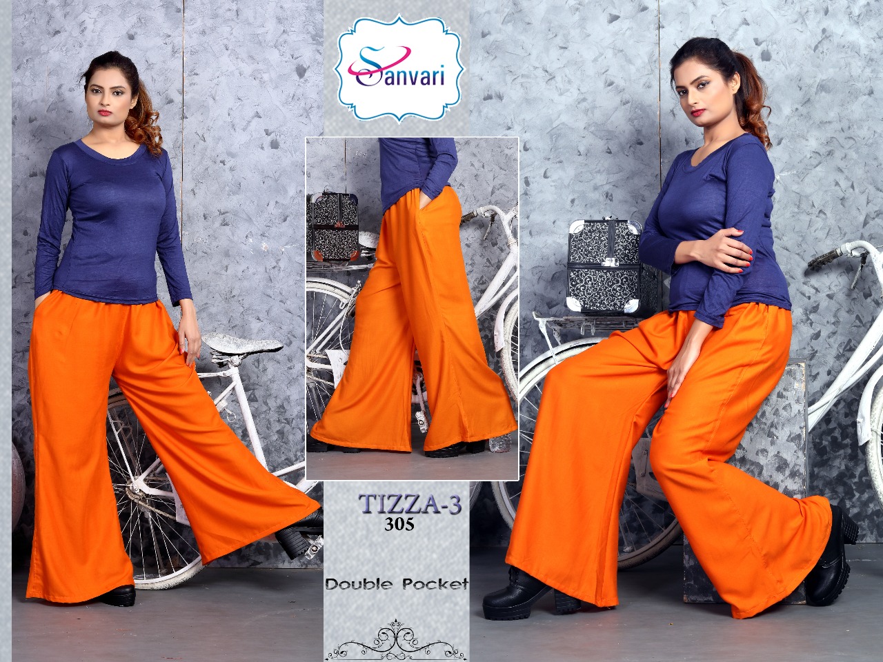 Tizza Vol 3 By Sanavri Fashion Rayon Palazzo Catalogue