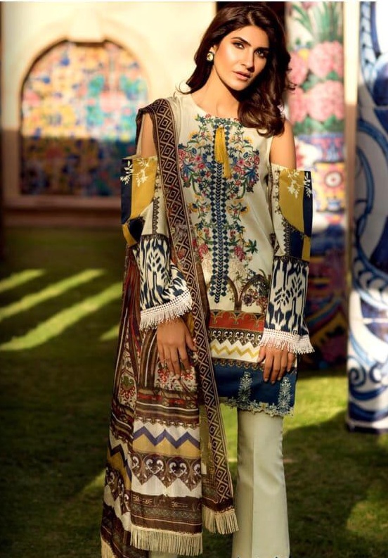 Firdous Embroidered Designer Karachi Dress Material Collection
