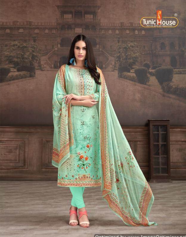 Tunic House By Kajari  Jam Cotton Party Wear Dress Material Collection