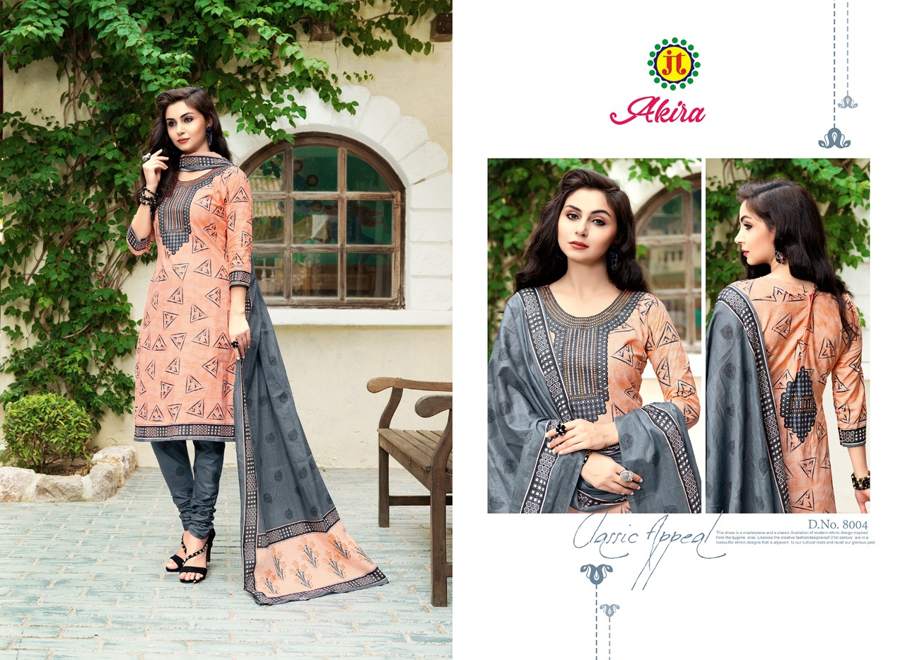 Akira Vol 8 By Jt Designer Cotton Dress Material Collection