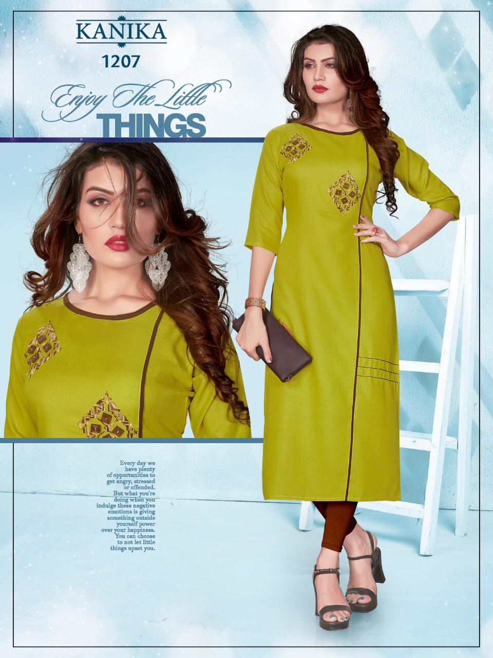 Aditi By Kanika Casual Wear Silk Kurti Collection
