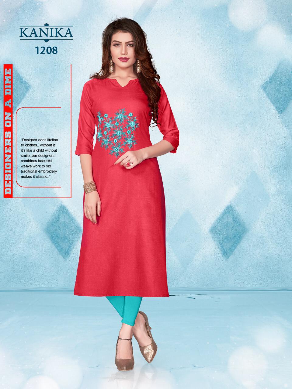 Aditi By Kanika Casual Wear Silk Kurti Collection