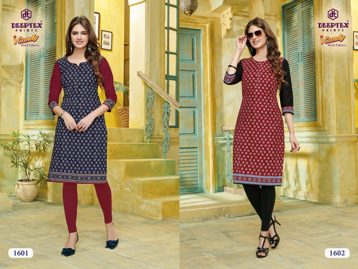 Candy Vol 16 By Deeptex I  Pure Cotton Printed Kurti Catalogue
