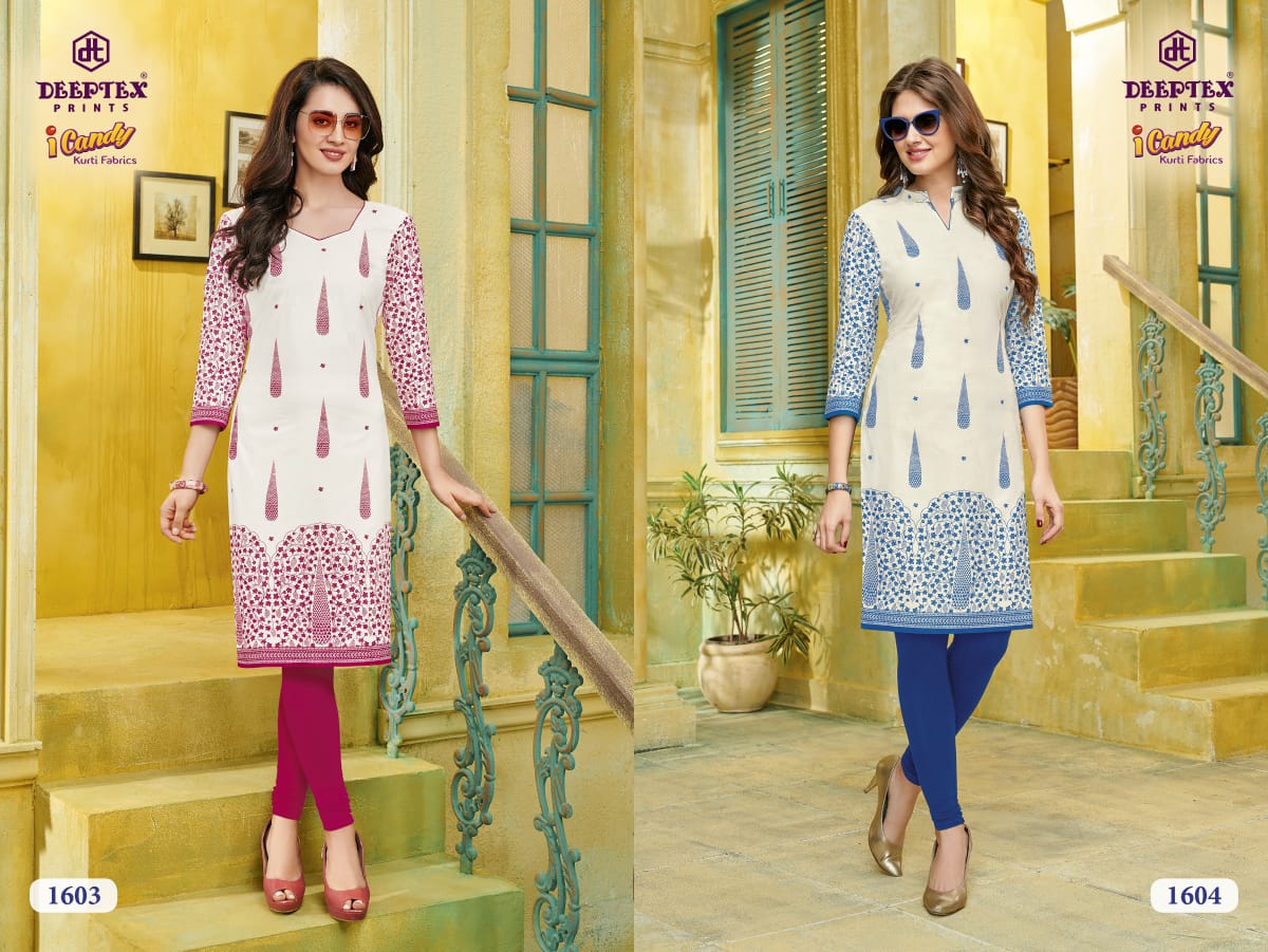 Candy Vol 16 By Deeptex I  Pure Cotton Printed Kurti Catalogue