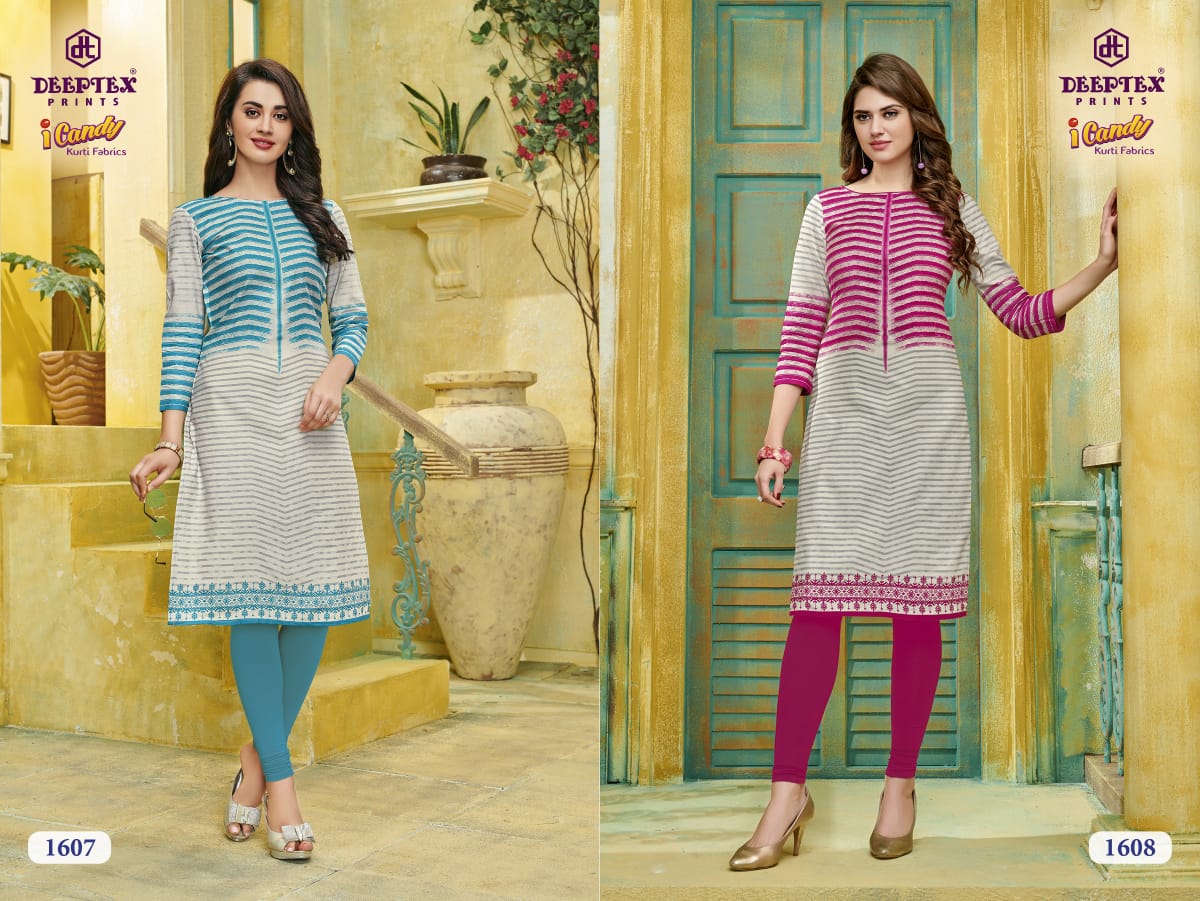 Candy Vol 16 By Deeptex I  Pure Cotton Printed Kurti Catalogue