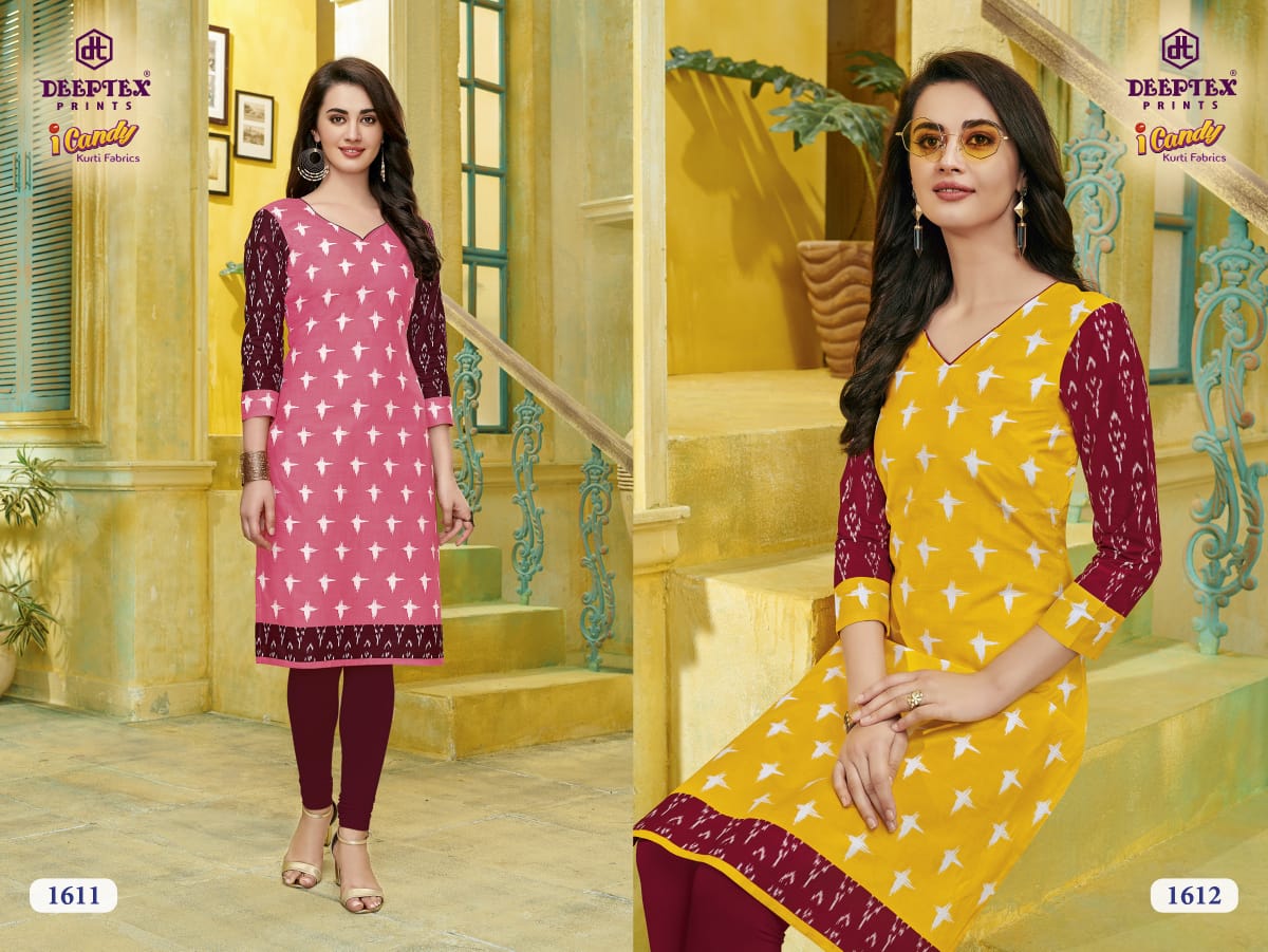 Candy Vol 16 By Deeptex I  Pure Cotton Printed Kurti Catalogue