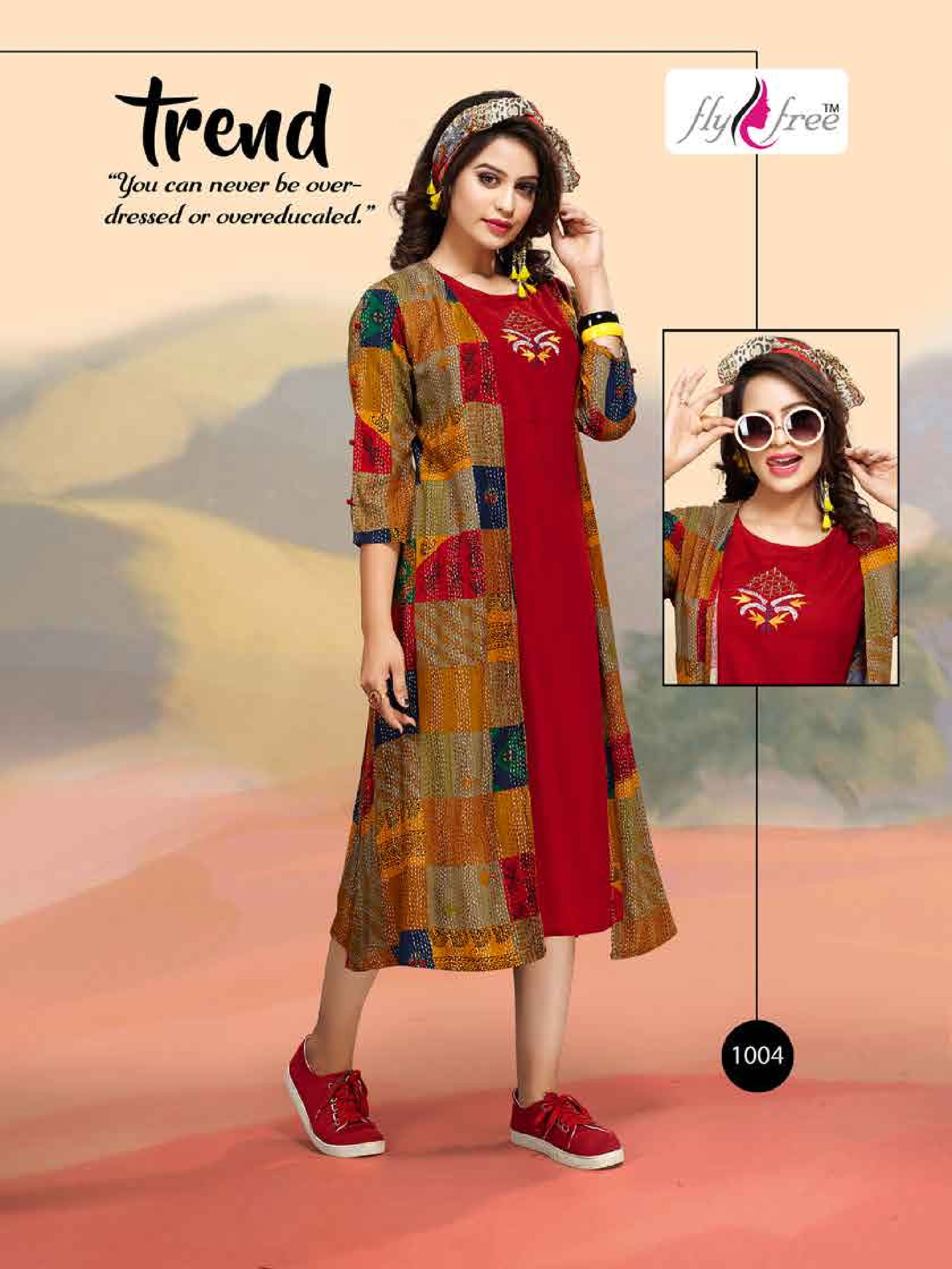 Gazal Vol 2 By Fly Free Designer Kurtis With Shrug Collection