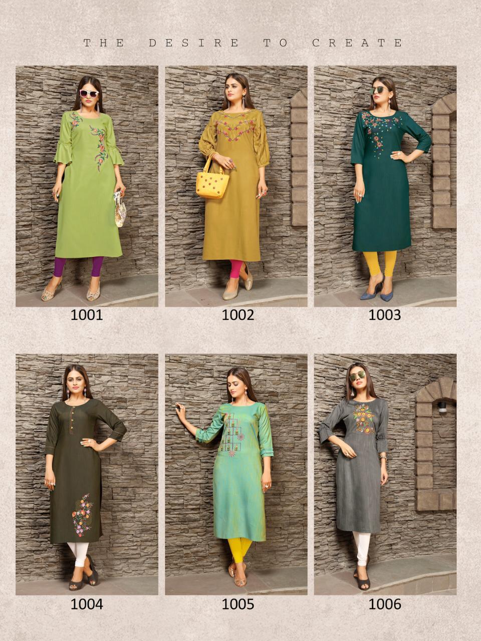 Ladies Flavour By Miss-india Designer Kurtis Collection.