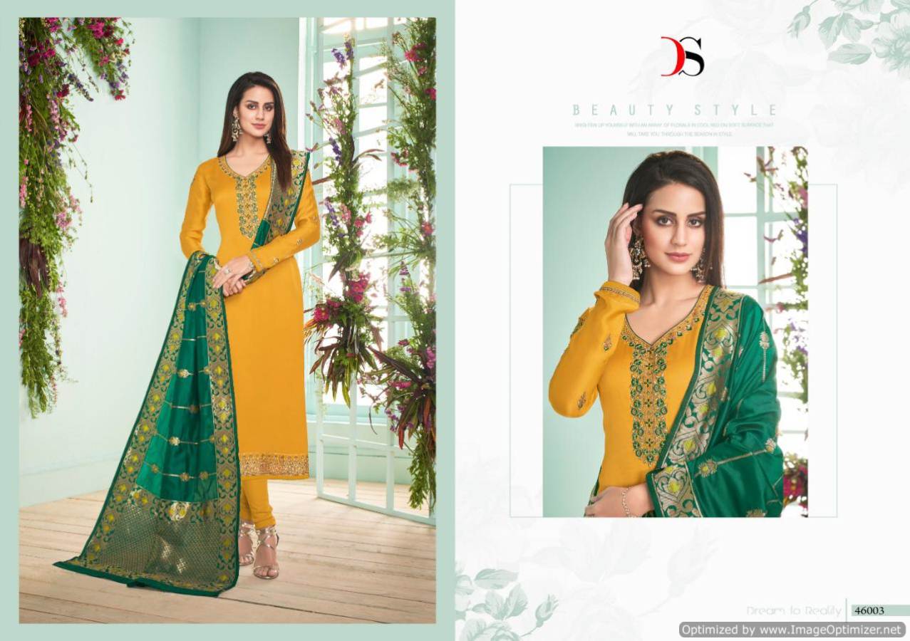 Maahi By Deepsy Designer Satin Georgette Embroidered Salwar Suits Catalogue