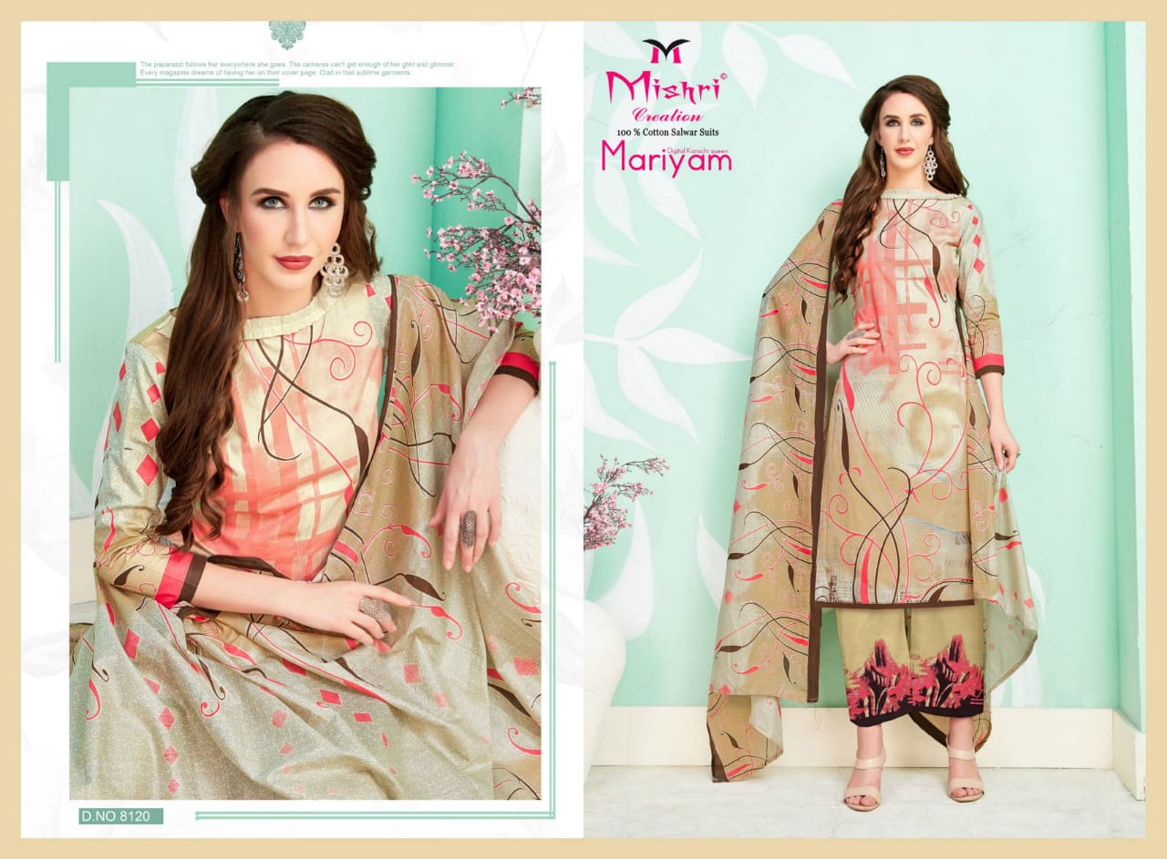 Mariyam Vol 3 By Mishri Cotton Printed Dress Material Catalogue