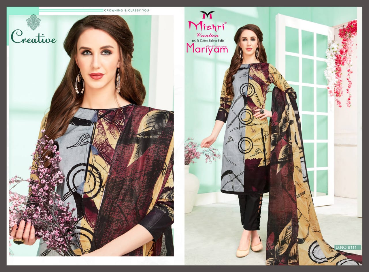 Mariyam Vol 3 By Mishri Cotton Printed Dress Material Catalogue