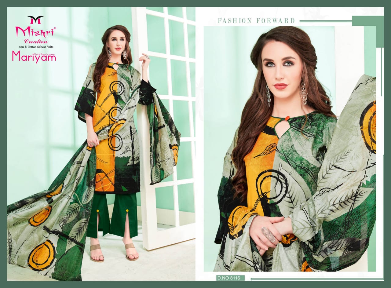 Mariyam Vol 3 By Mishri Cotton Printed Dress Material Catalogue
