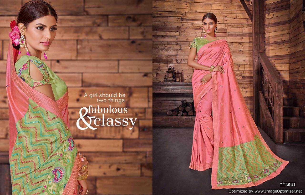 Eannaya By Sanskar Wedding Wear Sarees Collection.
