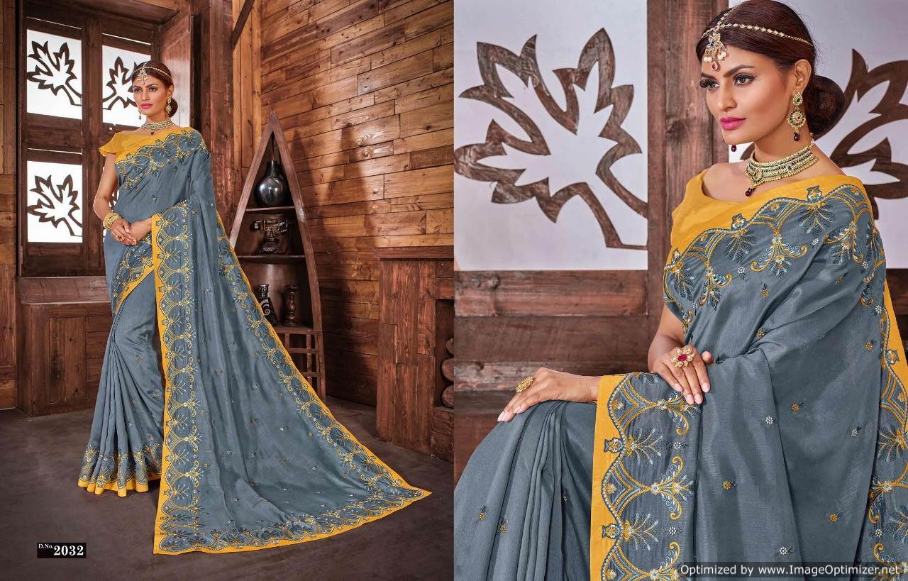 Eannaya By Sanskar Wedding Wear Sarees Collection.