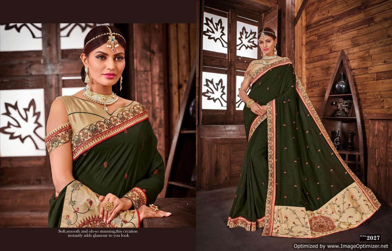 Eannaya By Sanskar Wedding Wear Sarees Collection.
