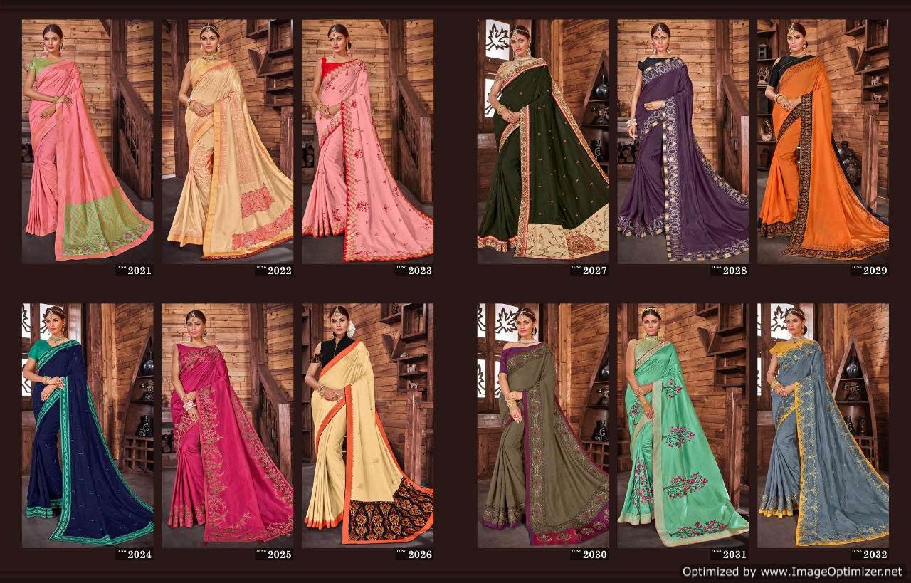 Eannaya By Sanskar Wedding Wear Sarees Collection.