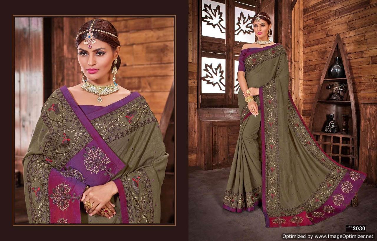 Eannaya By Sanskar Wedding Wear Sarees Collection.