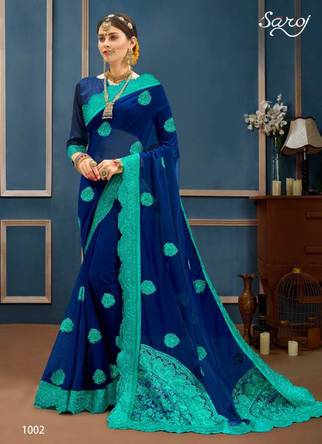 Vanshika By Saroj Georgette Printed Saree Catalogue