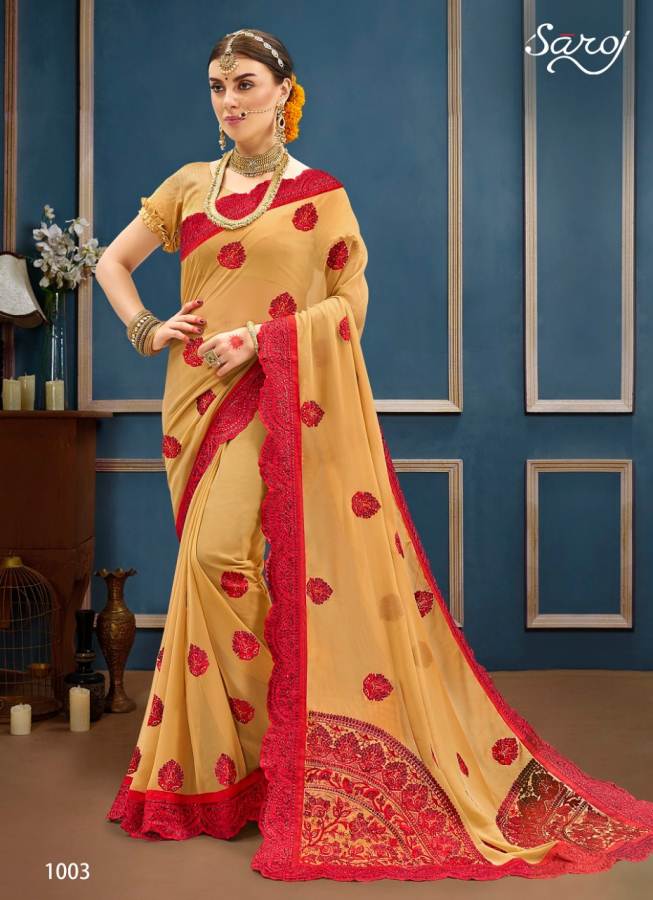 Vanshika By Saroj Georgette Printed Saree Catalogue