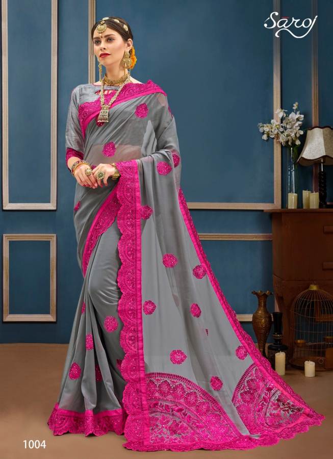 Vanshika By Saroj Georgette Printed Saree Catalogue
