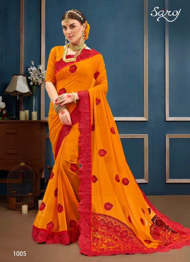Vanshika By Saroj Georgette Printed Saree Catalogue
