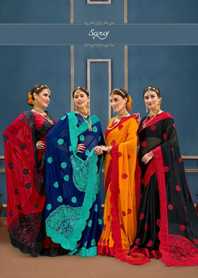 Vanshika By Saroj Georgette Printed Saree Catalogue