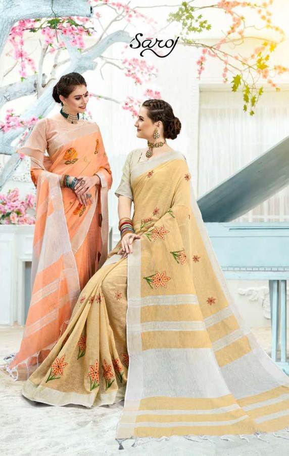 Aakira By Saroj Cotton Casual Wear Sarees Catalogue
