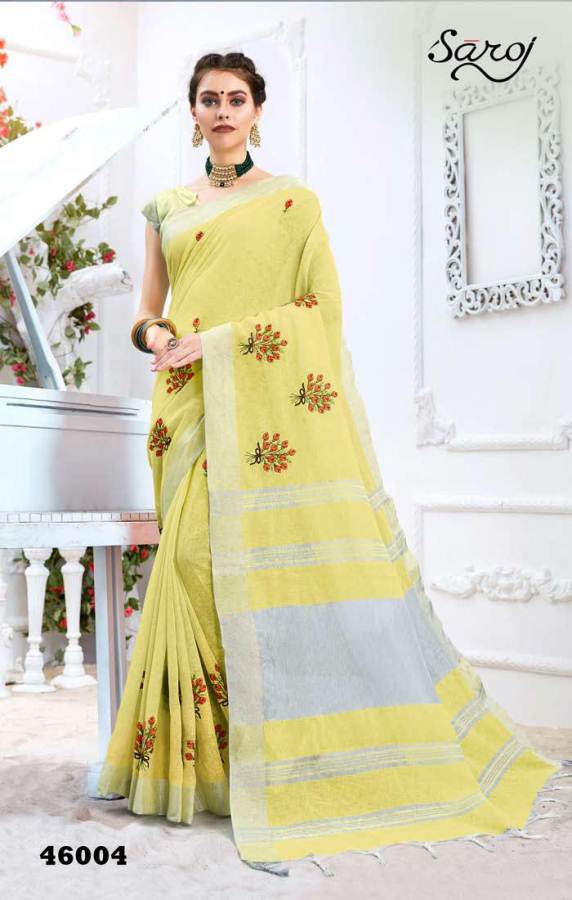 Aakira By Saroj Cotton Casual Wear Sarees Catalogue